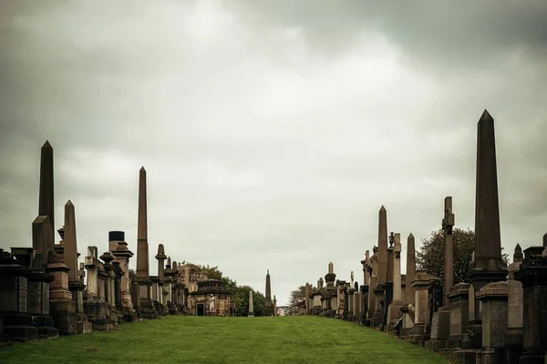 Glasgow Necropolis Viktorya Mezarlığı Skoçya Birleşik Krallık — Stok fotoğraf