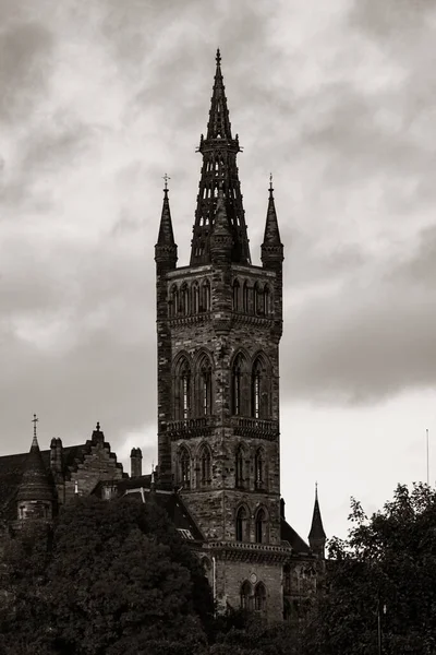 Blick Auf Den Campus Der Universität Glasgow Mit Historischer Architektur — Stockfoto