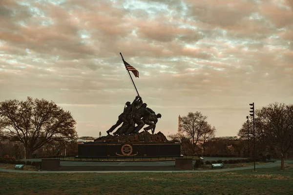ワシントンDcでの米海兵隊戦争記念碑 — ストック写真