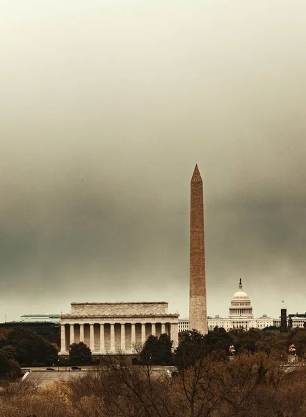 Washingtonský Památník Jako Národní Památka Washingtonu — Stock fotografie