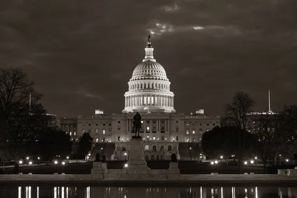 Capitol Hill Washington Night — Stock Photo, Image