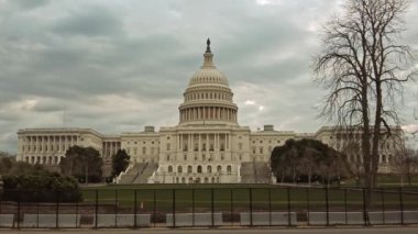 ABD Kongre Binası Washington DC 'de yakın çekim görüntüsü