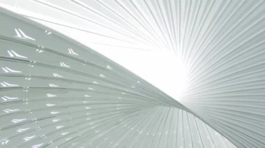 Çin 'deki Chongqing' deki bir alışveriş merkezindeki modern mimarinin soyut kalıpları.