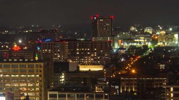 Vista Timelapse Sul Tetto Mattinata Filadelfia Pennsylvania Usa — Video Stock