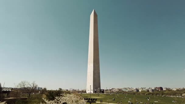 Monumento Washington Como Marco Cidade Washington — Vídeo de Stock