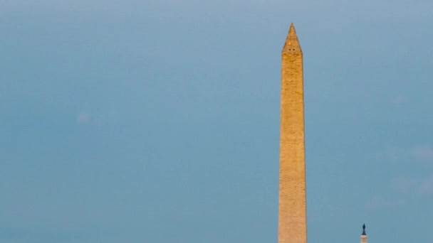 Μνημείο Της Ουάσιγκτον Lincoln Memorial Και Capitol Hill Timelapse Από — Αρχείο Βίντεο