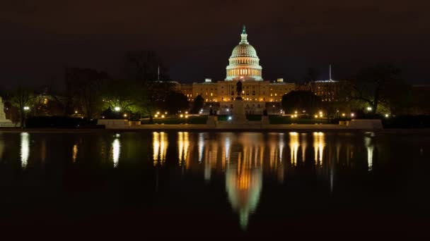 位于华盛顿特区的美国国会山特写镜头 一清二楚地映入眼帘 — 图库视频影像