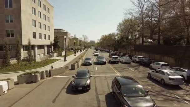 华盛顿特区的城市街道景观 — 图库视频影像