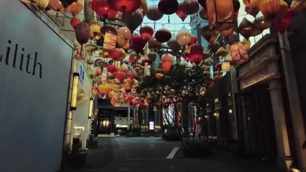 Chongqing China Oct 2021 Old Street Night — 비디오