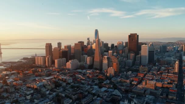 리포오니아 건물들이 샌프란시스코 시내의 — 비디오