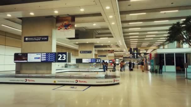 Paris France Mar 2020 Charles Gaulle Airport Cdg Interior View — Video