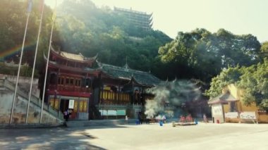 Çin 'deki Chongqing Laojundong Taoism Tapınağı