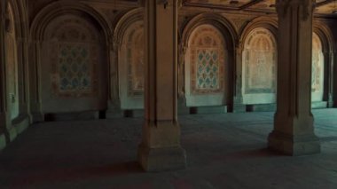 New York City Central Park Bethesda Terrace mimarisi