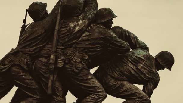 Военный Мемориал Корпуса Морской Пехоты Сша — стоковое видео