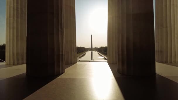 Washington Deki Lincoln Anıtı Mekanı — Stok video