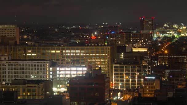 Tető Timelapse Kilátás Reggel Philadelphia Pennsylvania Usa — Stock videók