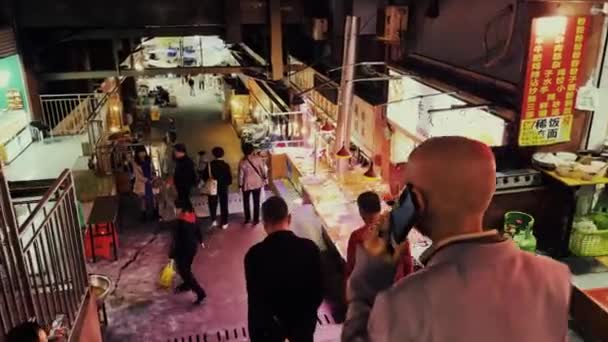 Chongqing China Oct 2021 Pemandangan Interior Pasar Terkenal Pusat Kota — Stok Video