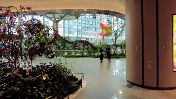 Chongqing China Oct 2021 Vista Interior Del Centro Comercial Con — Vídeo de stock