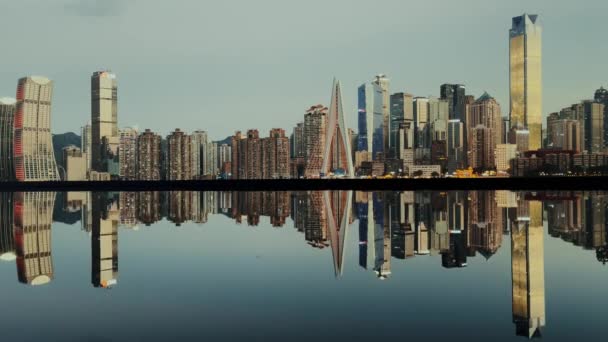 重庆市中心的摩天大楼 — 图库视频影像