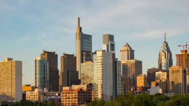 Philadelphia, Pensilvanya 'daki çatı zamanlayıcısı manzarası