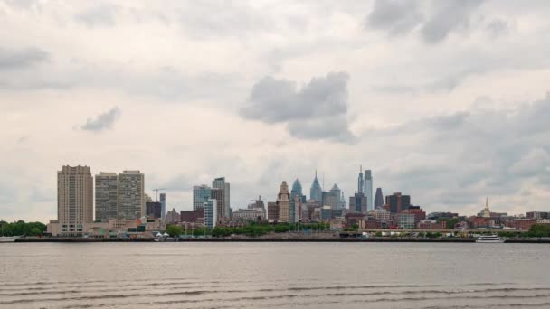 Pohled Panorama Města Philadelphii Pensylvánii Usa — Stock video