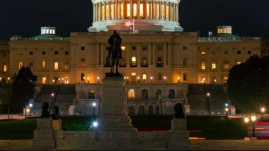 ABD Capitol Hill, Washington DC 'de sabah erken saatlerde yakın çekim zamanı