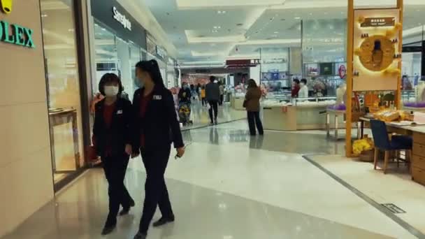 Beijing China Oct 2021 Vista Interior Complexo Shopping — Vídeo de Stock
