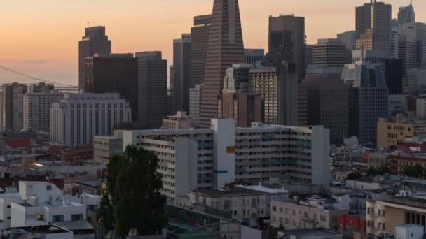 San Francisco City Downtown Timelapse — Stock Video