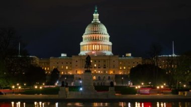 ABD Capitol Hill, Washington DC 'de sabah erken saatlerde yakın çekim zamanı