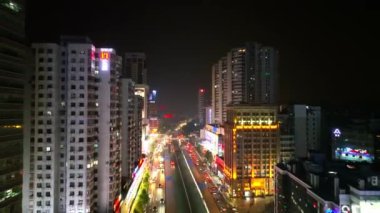 Guangzhou şehri Çin 'de kentsel hava manzarası