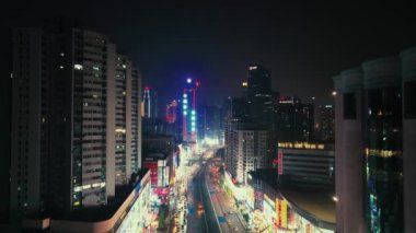 Guangzhou şehri Çin 'de kentsel hava manzarası