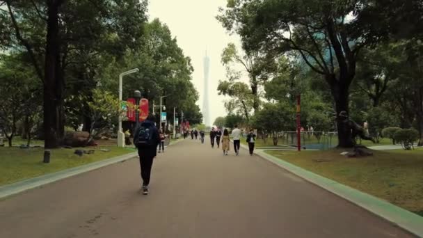 Guangzhou Kina Okt 2021 Stadsutsikt — Stockvideo