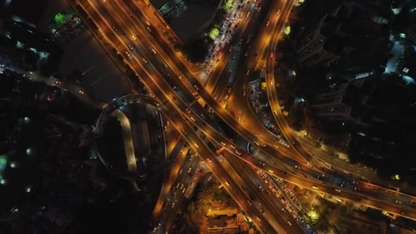 Город Гуанчжоу Улица Оживленным Движением Воздушного Зрения Беспилотник Кадры Китае — стоковое видео
