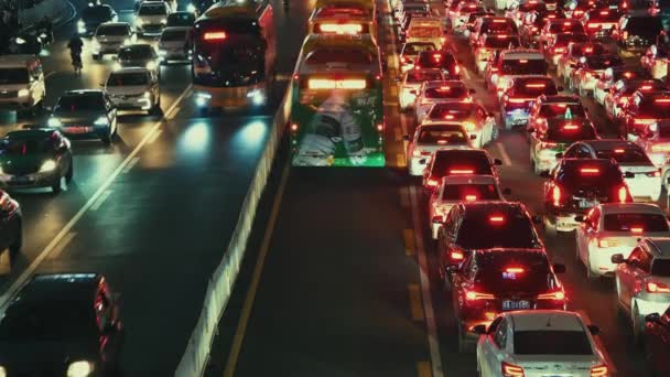 Guangzhou China Oct 2021 Urban City Street View Busy Traffic — Stock Video