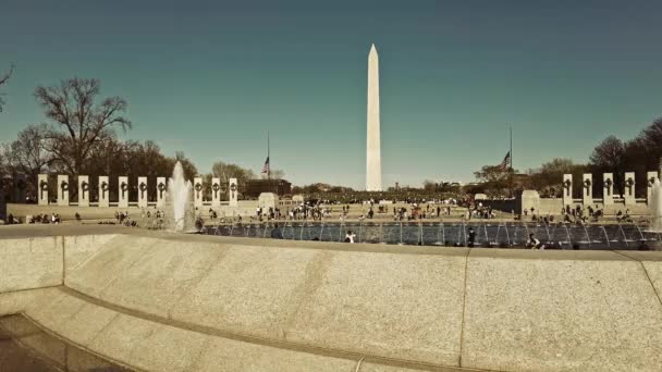 Washington Çeşmeli Dünya Savaşı Anıtı — Stok video