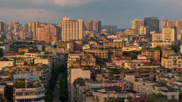 Time Lapse Residential Buildings Neijiang Sichuan China — Stock Video