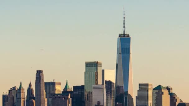 纽约市市中心天际线时间差 — 图库视频影像