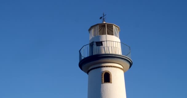 Lighthouse View City Malaga Spain — Stock Video