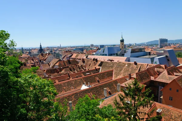 O centro histórico de Graz na Áustria — Fotografia de Stock