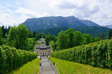 Almanya linderhof sarayın Bahçe
