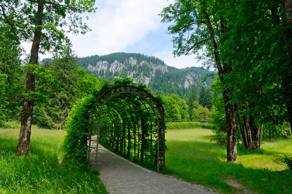 Giardino del Palazzo Linderhof in Germania — Foto Stock