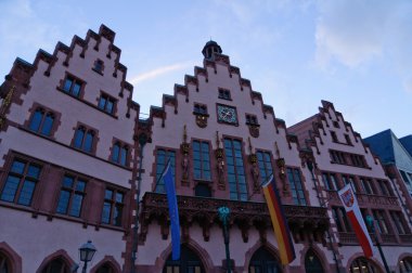 Römer in Frankfurt am Main at dusk