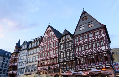 Römer in Frankfurt am Main at dusk
