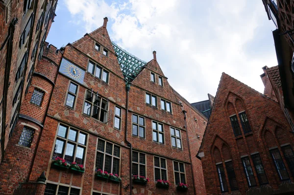 Glockenspiel nella via BLiguttcher a Brema, Germania — Foto Stock