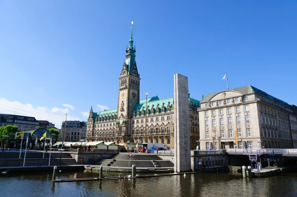 Das Rathaus von Hamburg — Stockfoto