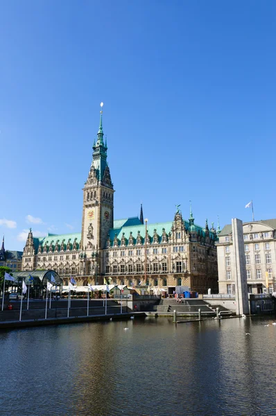 Das Rathaus von Hamburg — Stockfoto