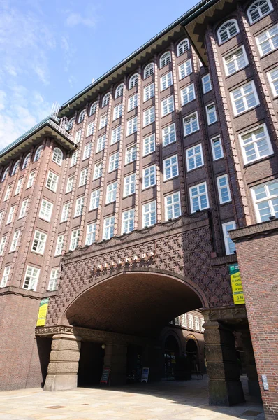 Chilehaus in hamburg, Duitsland — Stockfoto