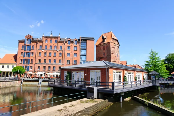 The canals and the city of Lüneburg — Stock Photo, Image