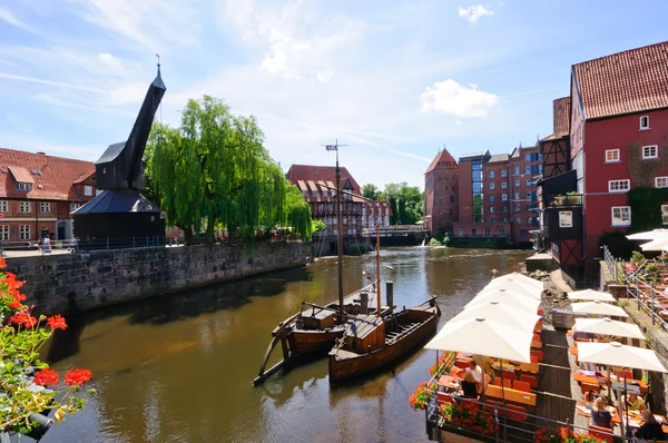 Gamla hamnen i Lüneburg — Stockfoto