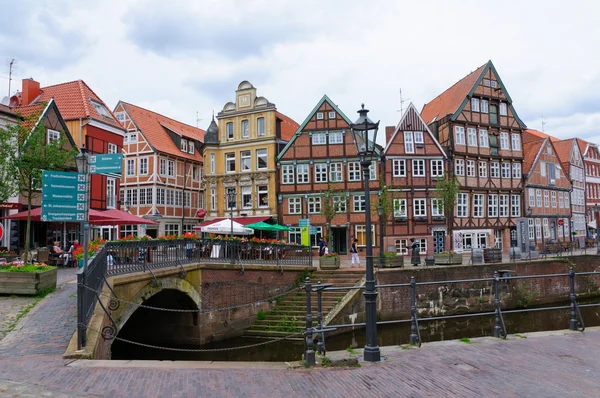 La vieille ville et le vieux port de Stade, Allemagne — Photo